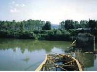 Srušeni most na rijeci Kupi kod Bresta, rujan 1995 (B)